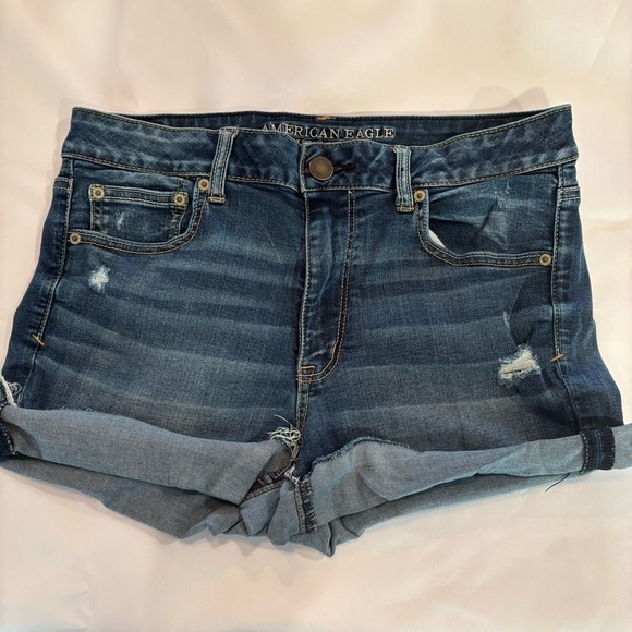 American Eagle Outfitters Pants - American Eagle High Rise Short Super Super Stretch Distressed size 14